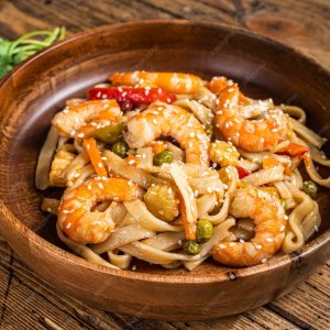 Thai Shrimp Pasta